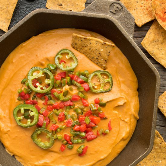 Vegan Cashew Queso Dip - Recipe photo by plantedandpicked