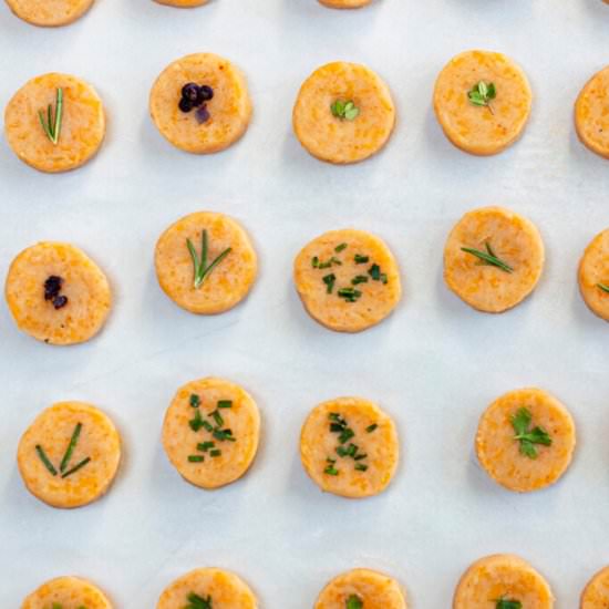 how to make cheese "pennies" - Recipe photo by a zest for life