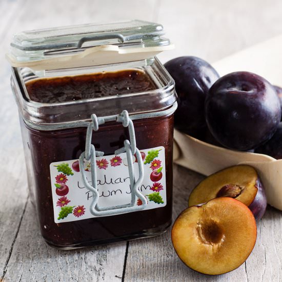 Italian Plum Jam - Recipe photo by Recipe Crumbs