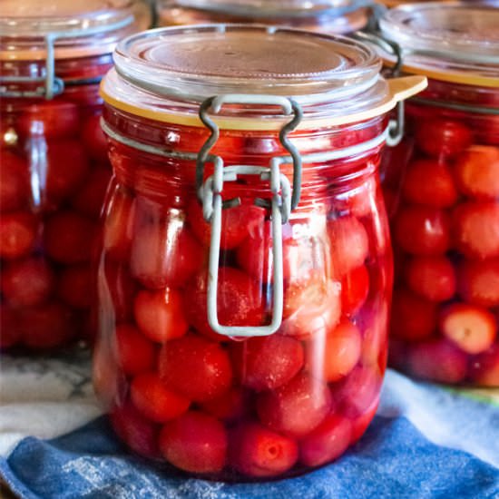 Home Canned Cherries - Recipe photo by MasalaHerb