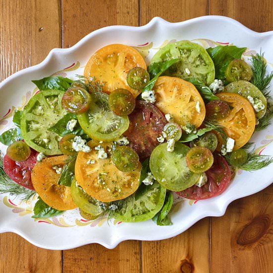 Heirloom Tomato Salad - Recipe photo by thirstyradish
