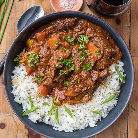 Instant Pot Dominican Beef Stew - Recipe photo by Only Gluten Free Recipes