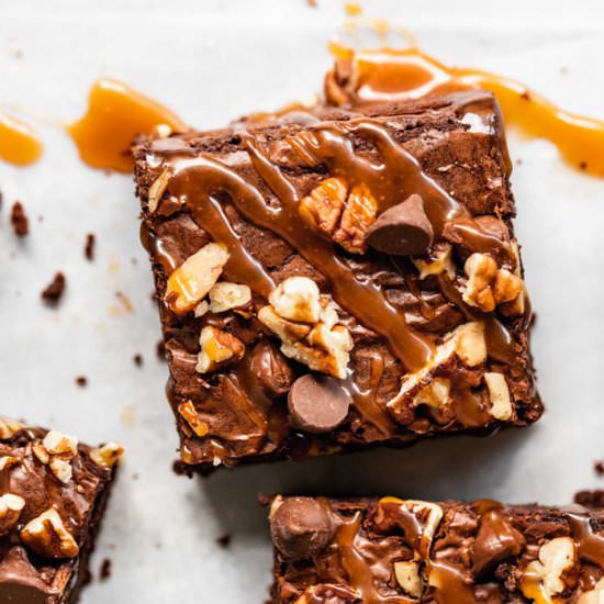 Turtle Brownies - Recipe photo by grandbabycakes