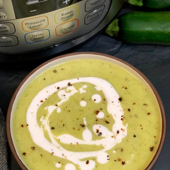 Instant Pot Zucchini Soup - Recipe photo by indianveggiedelight