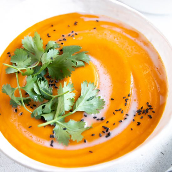 Carrot Ginger Soup - Recipe photo by theforkedspoon