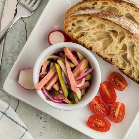 Wurstsalat – German Sausage Salad - Recipe photo by cheerfulcook