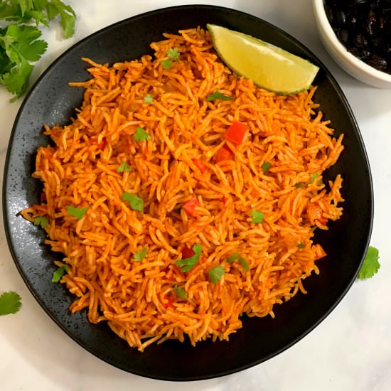 Instant Pot Mexican Rice - Recipe photo by indianveggiedelight