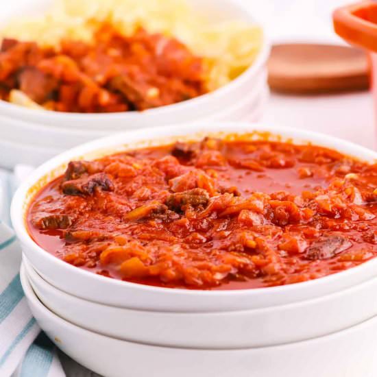 Hungarian Goulash - Recipe photo by cheerfulcook