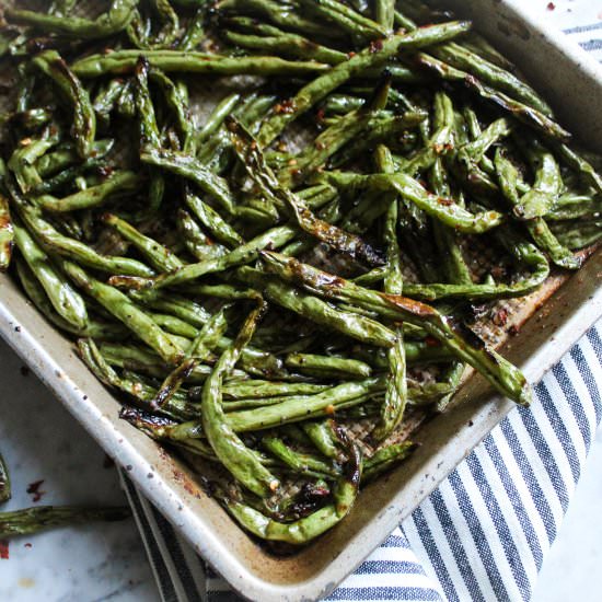 Blistered Green Beans - Recipe photo by MidwestSoutherner