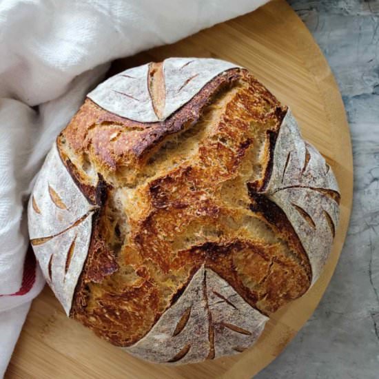 Basic Sourdough Bread - Recipe photo by pulasthi