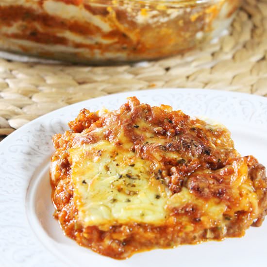 Classic lasagna - Recipe photo by hornoMX