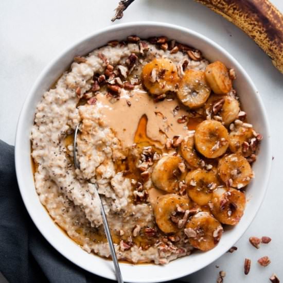 Creamy Steel Cut Oatmeal - Recipe photo by erinliveswhole