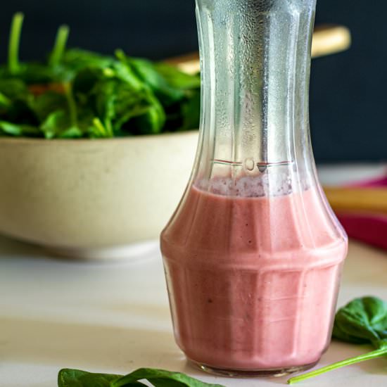 Rhubarb vinaigrette - Recipe photo by BinkysCulinaryCarnival