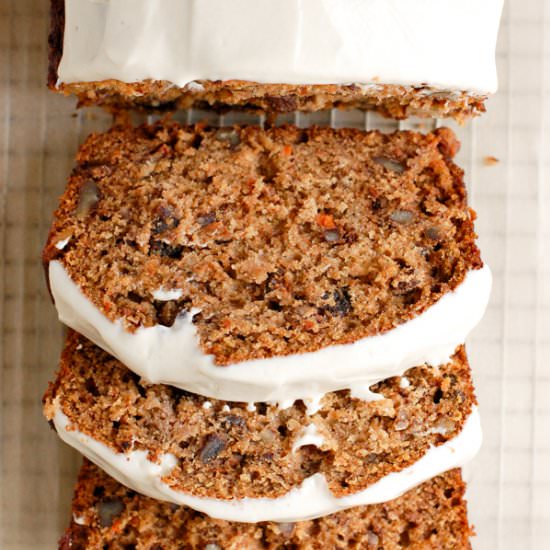 Carrot Cake Banana Bread - Recipe photo by erinliveswhole
