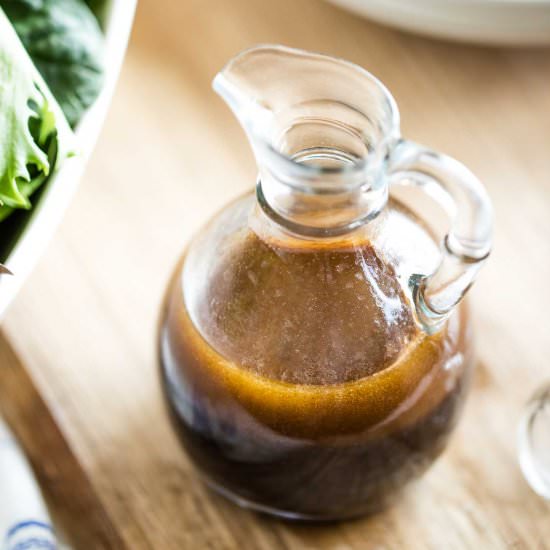 Easy Maple-Balsamic Vinaigrette - Recipe photo by Two Healthy Kitchens