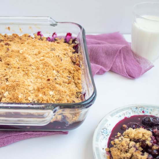 Blueberry Crisp with Oats - Recipe photo by Tidbitsbytaylor