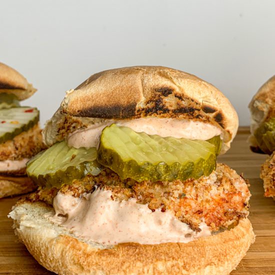 Healthy Crispy Chicken Sandwich - Recipe photo by mina ayoub