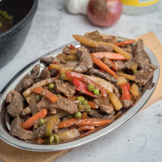 Pork Igado Recipe - Recipe photo by Rivertenkitchen