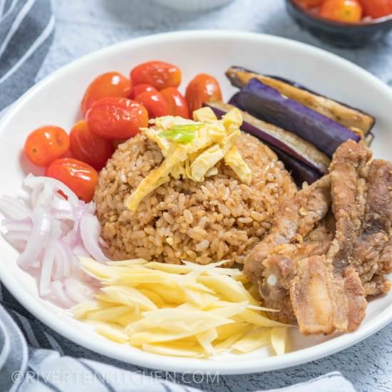 Bagoong Rice (Shrimp Paste Rice) - Recipe photo by Rivertenkitchen