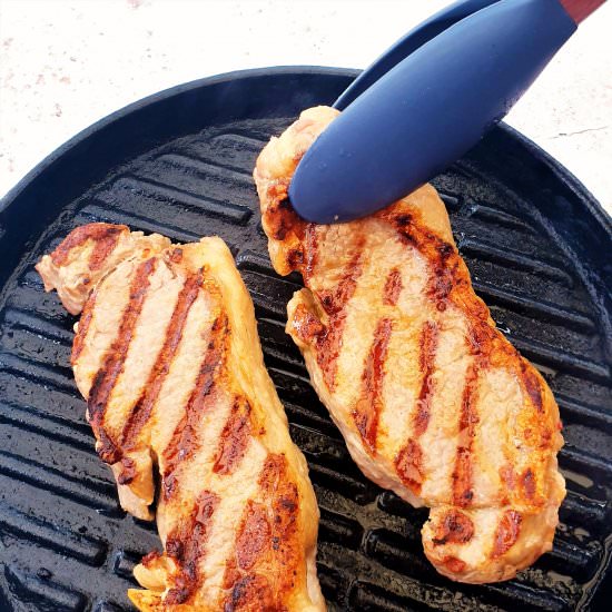 Grilled Steak (Sirloin/NY Strip) - Recipe photo by FeastGloriousFeast