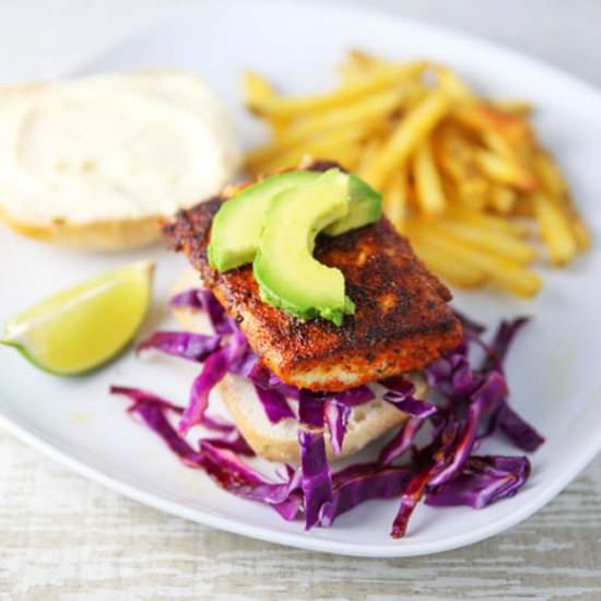 Blackened Mahi Mahi Sandwich - Recipe photo by Tastefulventure