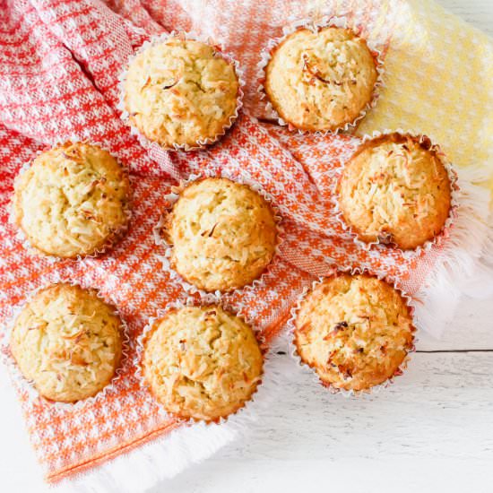 Banana-coconut muffins - Recipe photo by eatswimshop