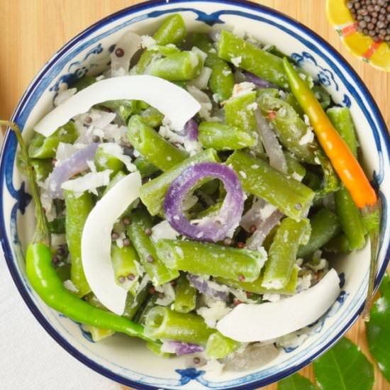 Easy Coconut Green Beans - Recipe photo by MyIndianStove