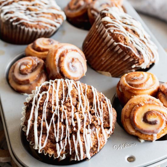 Cinnamon Roll Muffins - Recipe photo by stephaniessweettreats