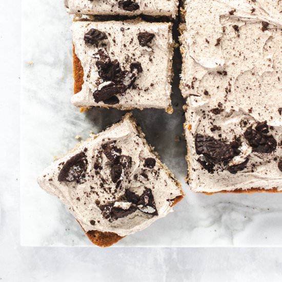 Oreo Sheet Cake - Recipe photo by CrumbsCorkscrews