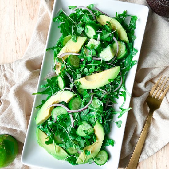 Avocado Arugula Salad - Recipe photo by Sugarylogic