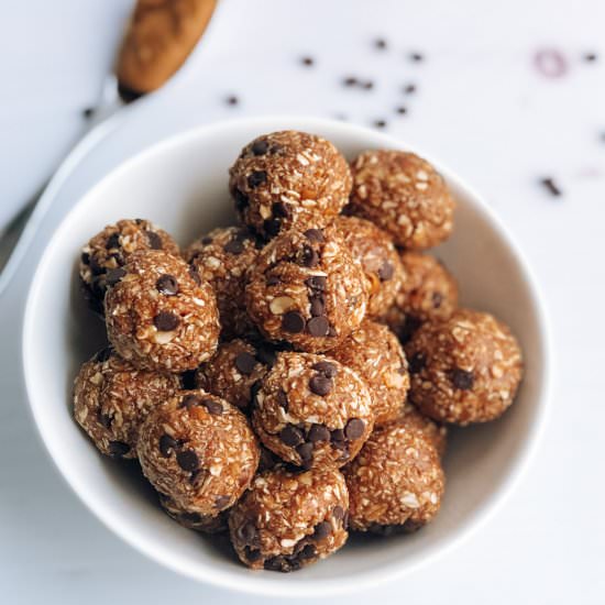 Chocolate PB Protein Bites - Recipe photo by The Healthy Toast