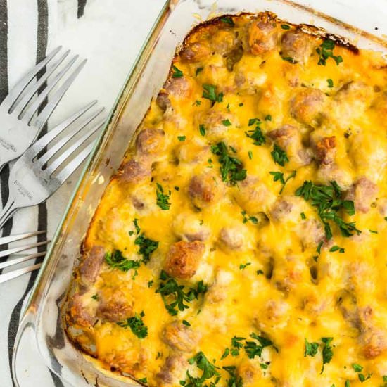 Sausage Hash Brown Casserole - Recipe photo by cheerfulcook