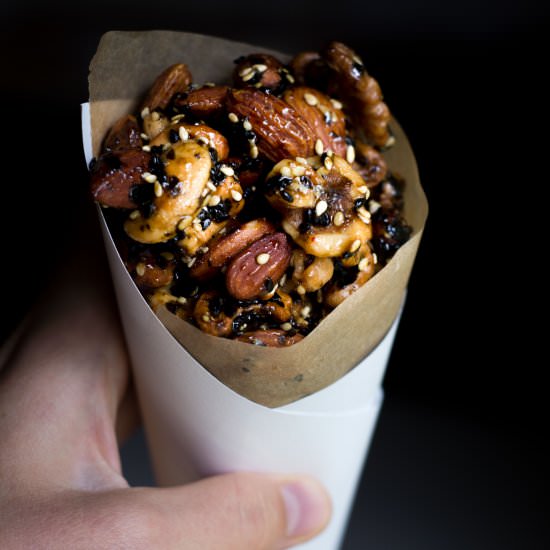 Candied Furikake Nuts - Recipe photo by cocos green deli