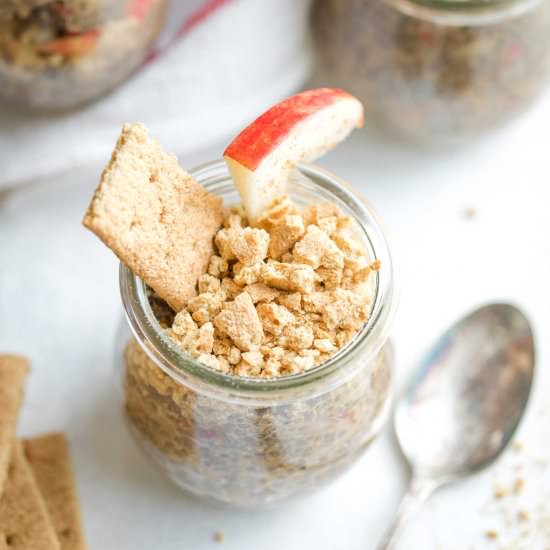 Apple Pie Overnight Chia Pudding - Recipe photo by Two Healthy Kitchens