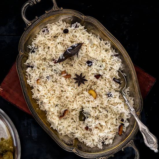 Coconut Milk Pulao/Pilaf - Recipe photo by TheEpicureanfeast