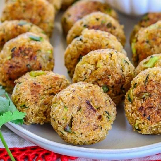 Baked Quinoa Zucchini Bites - Recipe photo by ruchiskitchen