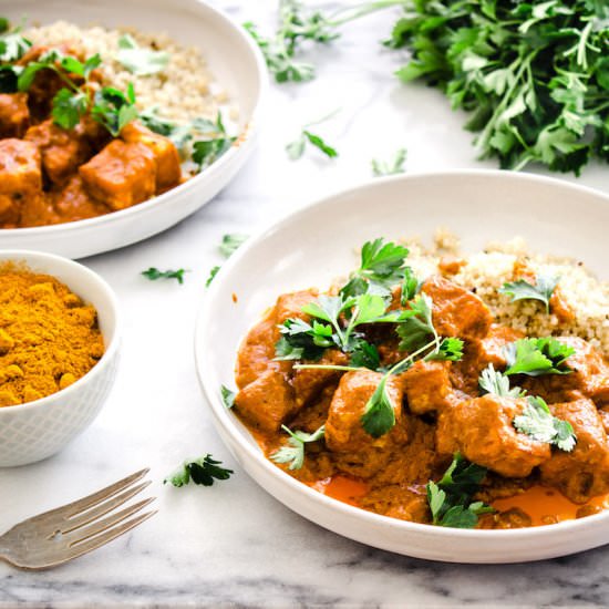 Vegan Butter Tofu - Recipe photo by vancouverwithlove