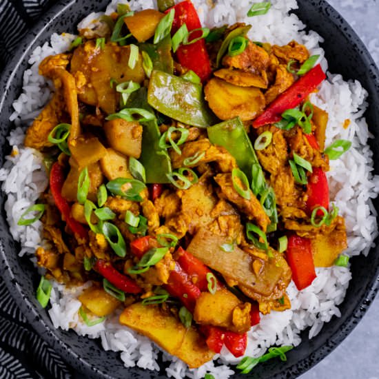 Vegan Chinese Curry - Recipe photo by Zardyplants