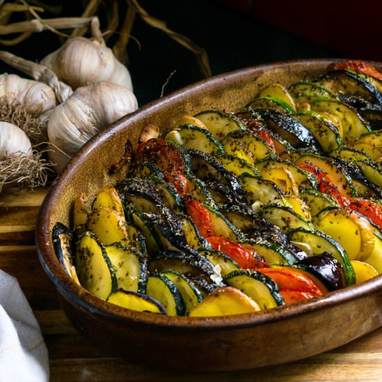 Vegetable Tian à la Provençale - Recipe photo by La cuisine de Geraldine