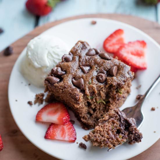 Double Chocolate Zucchini Cake - Recipe photo by Two Healthy Kitchens