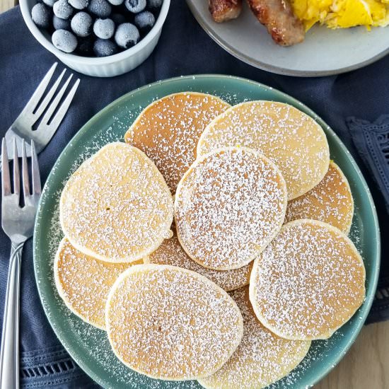 mini pancakes - Recipe photo by amandacooksandstyles