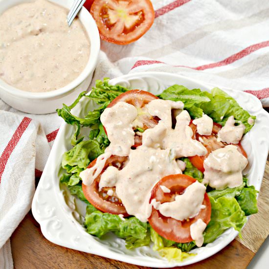 Keto Russian Dressing - Recipe photo by littlebitrecipes