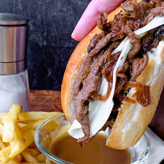 Easy French Dip Sandwiches - Recipe photo by NotEntirelyAverage
