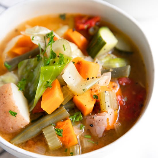 Homemade Vegetable Soup - Recipe photo by theforkedspoon
