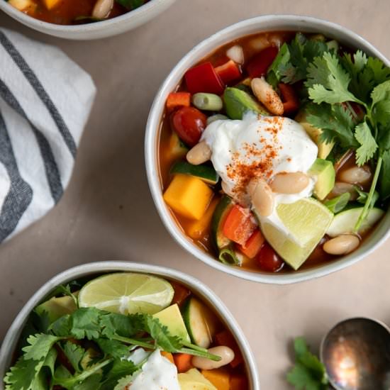 Vegetarian Butternut Squash Chili - Recipe photo by theforkedspoon