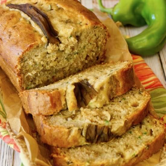 Hatch Chile Zucchini Bread - Recipe photo by cookingontheweekends