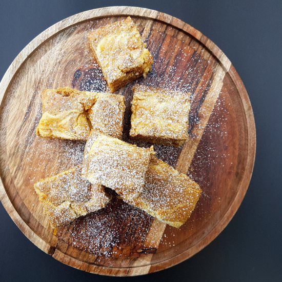 Carrot Cheesecake Swirl Bars - Recipe photo by Cooking and Cooking