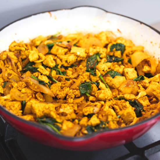 Vegan Tofu Scramble - Recipe photo by Diabetic Vegan
