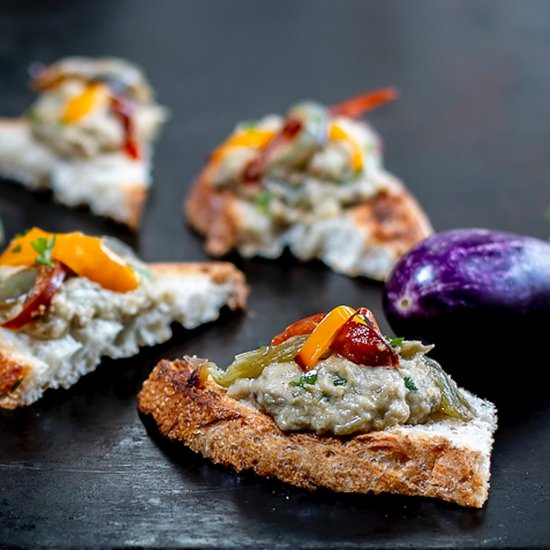 Baba Ganoush /Roasted Peppers - Recipe photo by a zest for life