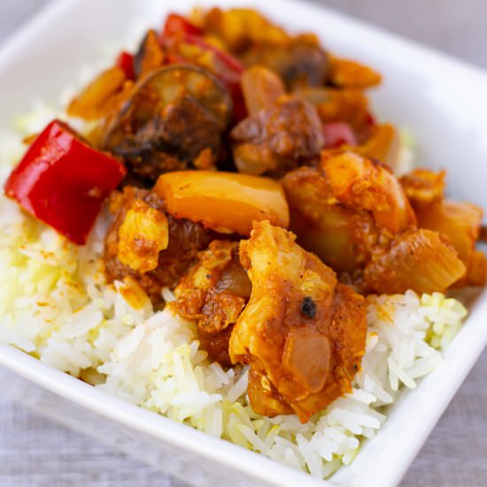 One-Pot Fish Vindaloo Curry - Recipe photo by GradFood